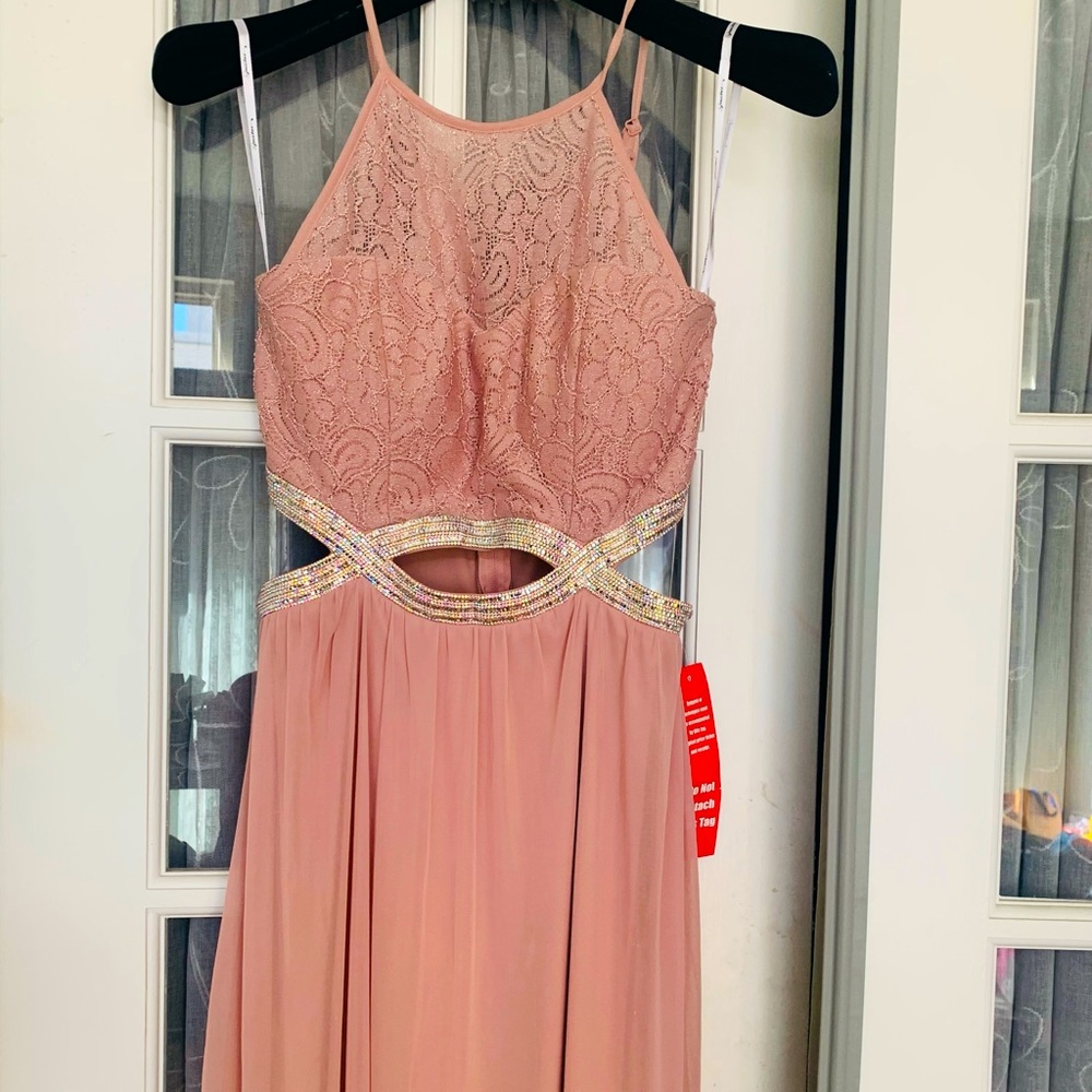 Mauve Party evening dress. Prom dress.